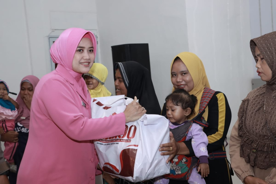 Polres Inhil Giat Bakti Kesehatan dan Sosial Puncak Akabri 90
