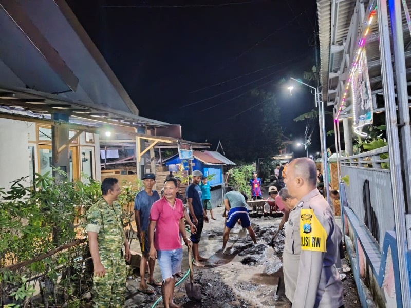 Hangatnya Gotong-Royong di Dusun Klagin, Satgas TMMD dan Warga Rajut Kebersamaan