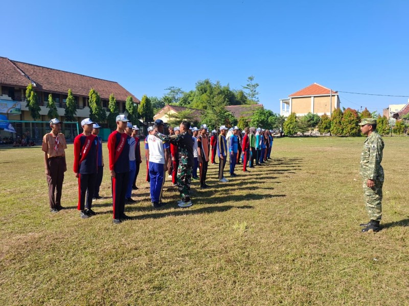 Sertu Kokoh Seleksi Peserta Paskibraka di SMKN Gudo