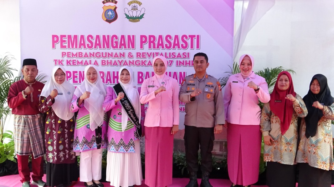 Revitalisasi TK Kemala Bhayangkari 07 Diresmikan, Bunda PAUD Apresiasi Dukungan Bhayangkari