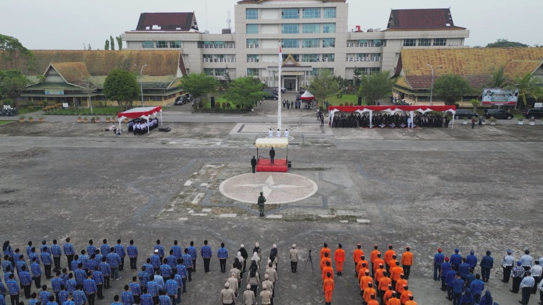 Bupati Inhil Herman Pimpin Upacara Hari Lahir Pancasila 2025