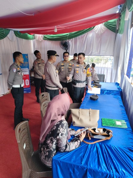 Kabag Ops Polres Inhil Cek Kesiapan Personel dan Kelengkapan Pospam SPBU Tempuling