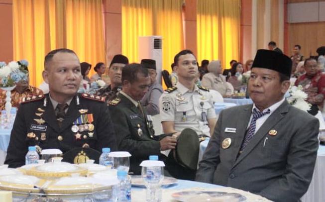 Wabup Hendrizal Hadiri Syukuran Hari Bhayangkara ke-80 Polres Inhu