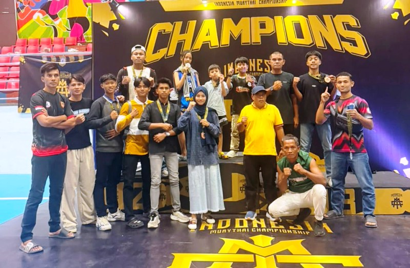 Kejurnas Muaythai, Lima Atlet Bengkalis Sumbang Medali untuk Riau