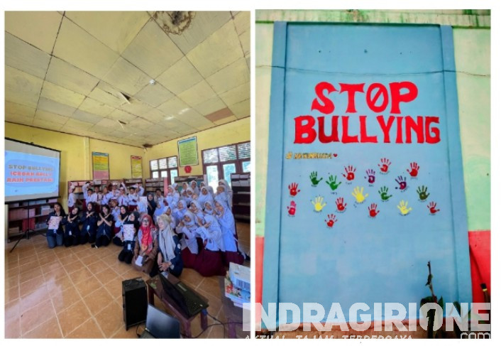 Raih Prestasi, Mahasiswa KKN Unri Desa Sekayan Bersama Guru SDN 010 Keritang Hulu Lakukan Sosialisasi Anti Bullying