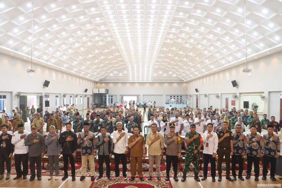 300 Personil Gabungan Amankan Pleno KPU Inhil