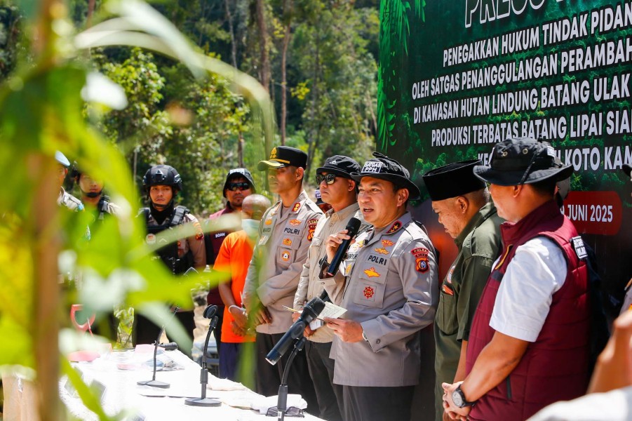 Tindak Tegas Perusakan Hutan, Polda Riau Tegaskan Komitmen Green Policing