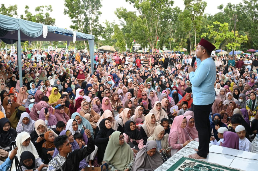 Masyarakat Ujung Batu Berikan Dukungan Penuh Ke Abdul Wahid dan SF Hariyanto