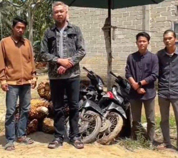 Pemdes Lubuk Besar Amankan 2 Unit Sepeda Motor Milik Ninja Sawit