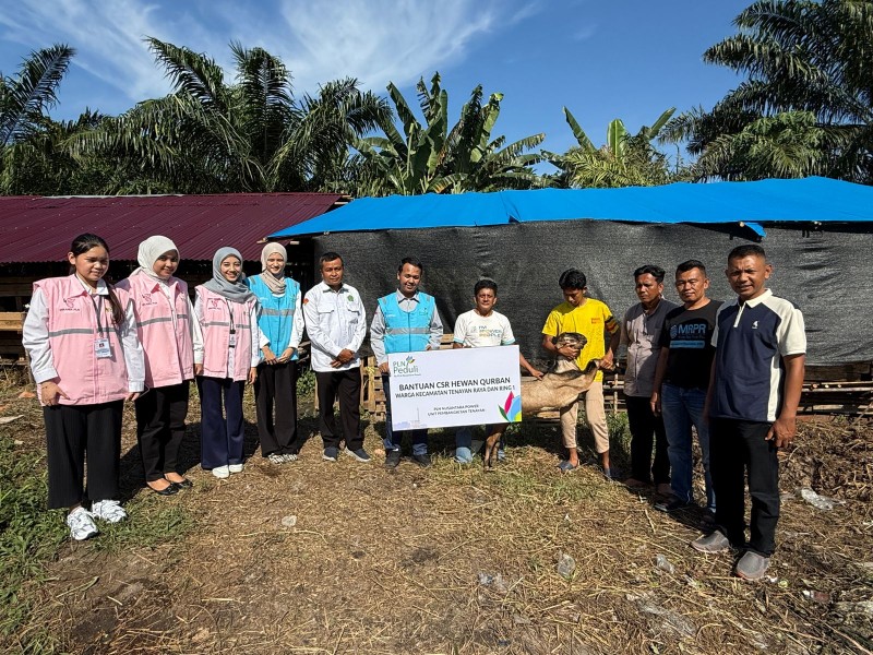 Wujud Kepedulian di Momen Idul Adha, PLN Nusantara Power UP Tenayan Salurkan 22 Ekor Hewan Kurban
