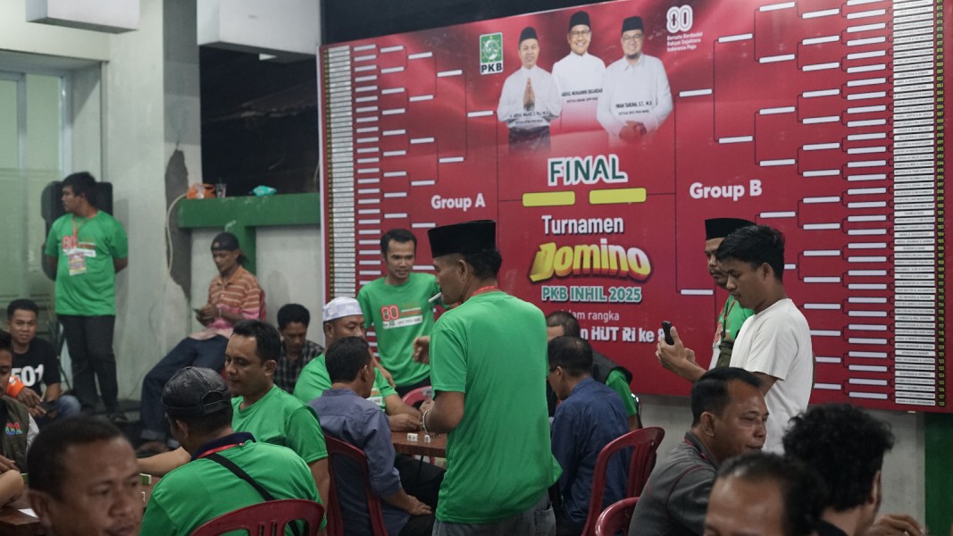 Meriahnya Turnamen Domino PKB Inhil dalam Rangka HUT RI ke 80
