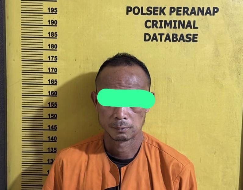 Polsek Peranap Amankan Terduga Pelaku Kekerasan Seksual Terhadap 3 Anak di Bawah Umur