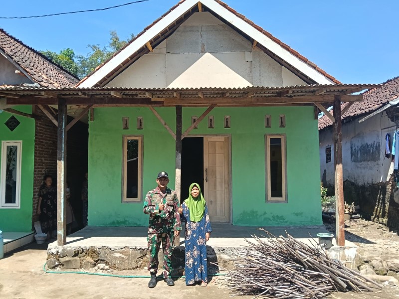 RTLH Milik Ibu Pusri Warga Dusun Klagin Desa Brabe Rampung, Rumah Siap di Tempati