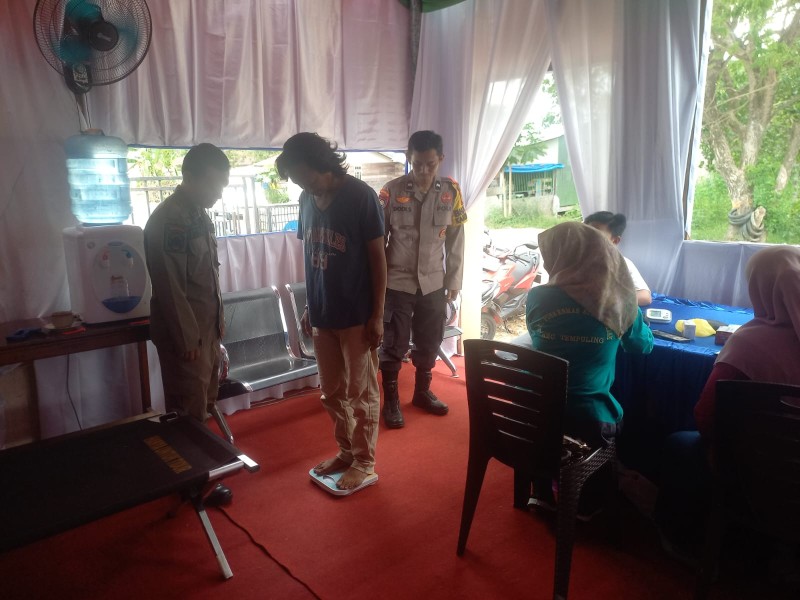 Polsek Tempuling Sediakan Cek Kesehatan Gratis di Pos Pelayanan Lebaran 2026 untuk Pemudik