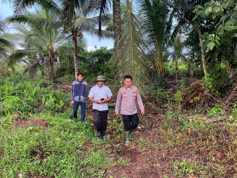 Polsek Mandah cek Lahan Jagung di Desa Bente, Dukung Swasembada Ketahanan Pangan