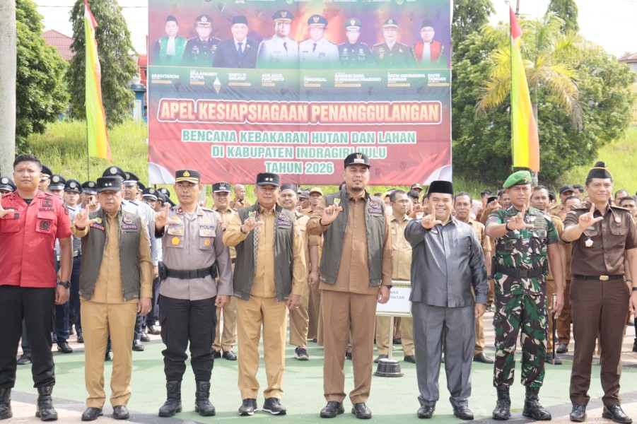 Pemkab Inhu Gelar Apel Siaga Karhutla 2026, Status Siaga Darurat hingga 30 November