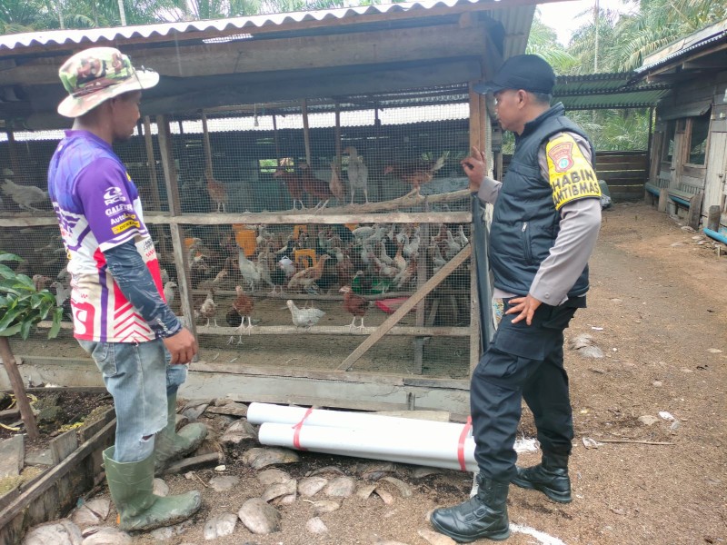 Polsek Batang Tuaka Bersama Masyarakat Dukung Swasembada Pangan di Desa Junjangan