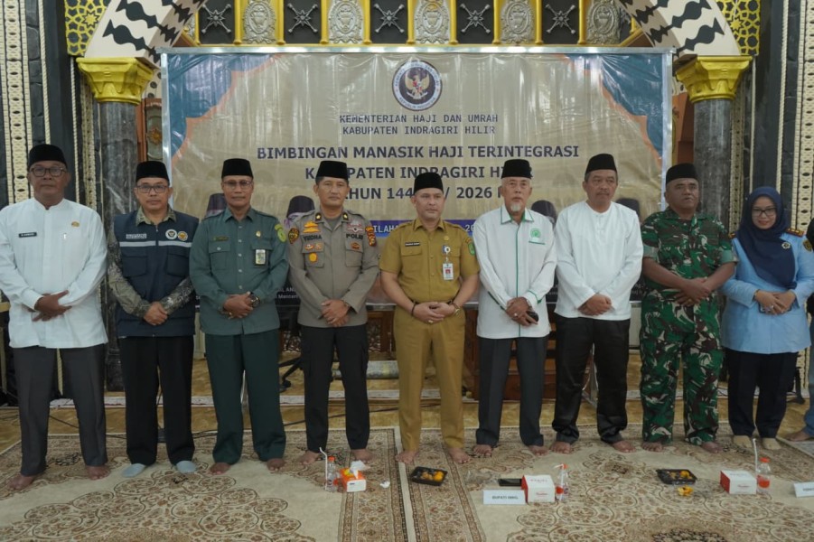 Bupati Inhil Buka Manasik Haji Terintegrasi, 481 CJH Ikuti Persiapan Haji 2026