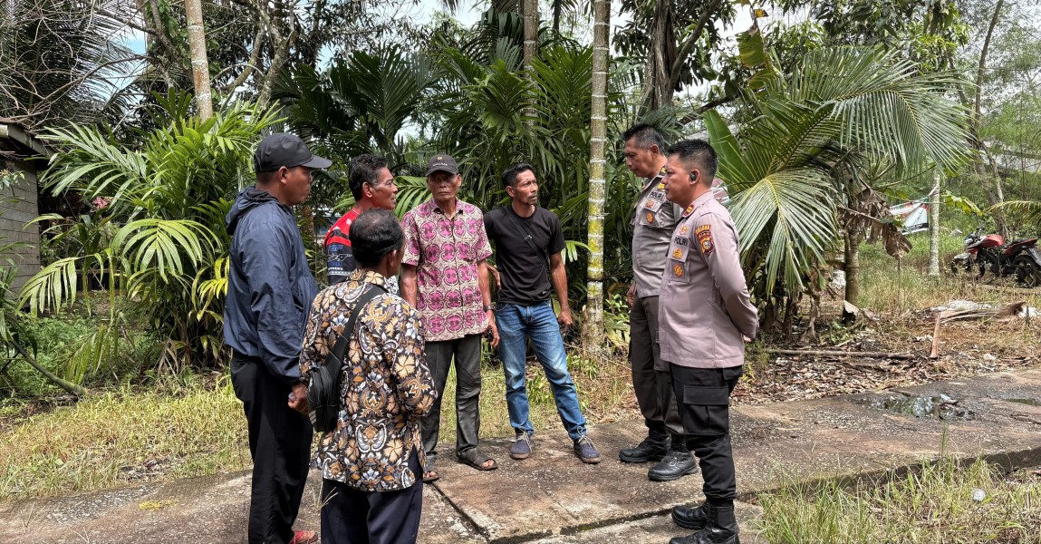 Polsek Mandah Koordinasi Bersama Warga Desa Bente Dukung Program Swasembada Pangan