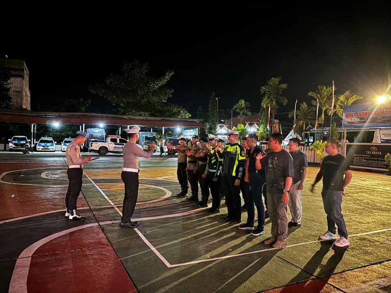 Polres Inhil Gelar Kegiatan Rutin yang Ditingkatkan (KRYD) Antisipasi Premanisme dan Tindak Pidana C3