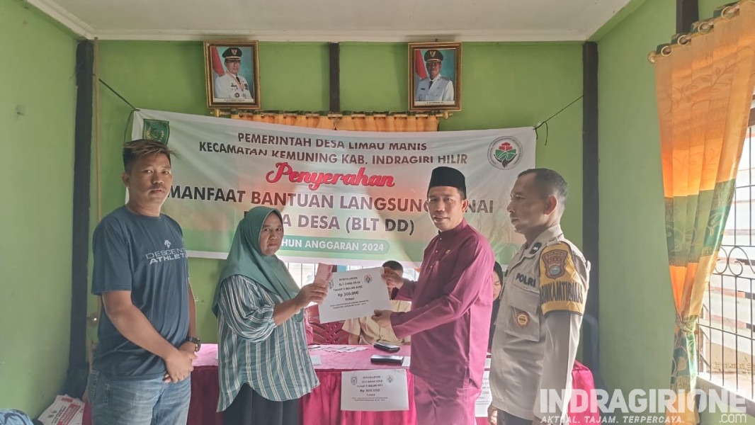 Pemdes Limau Manis Salurkan BLT DD Tahap II 2024