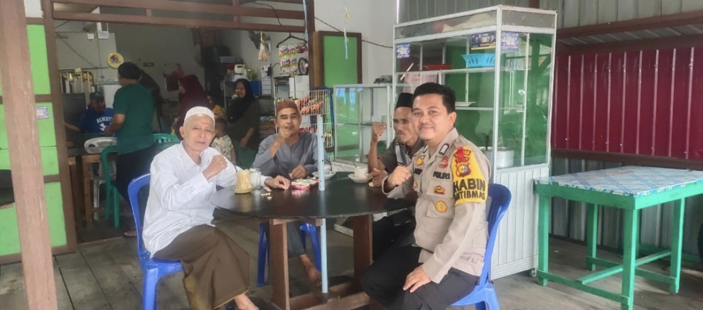 Cooling System, Bhabinkamtibmas Polsek GAS Sambangi Warga dan Sampaikan Pesan Pemilu Damai