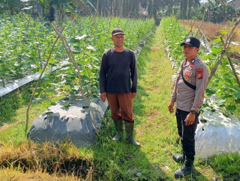 Sambang Dialogis Polres Inhu Dorong Warga Optimalkan Lahan Pekarangan untuk Ketahanan Pangan