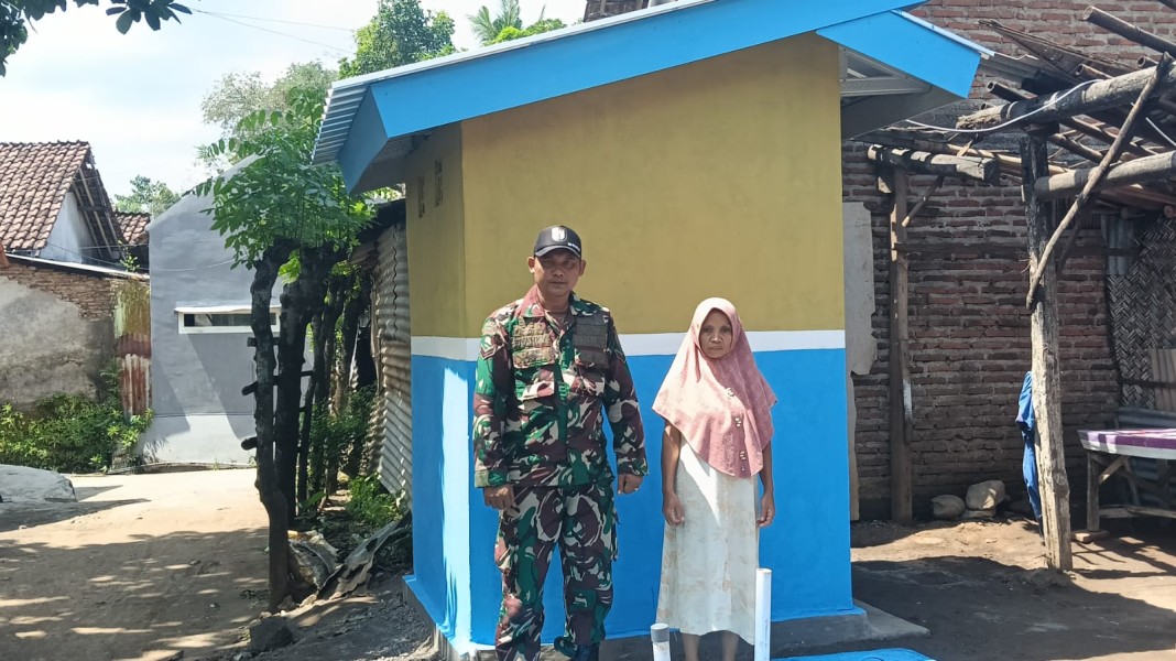 Satgas Rampungkan Pengerjaan Sanitasi Milik Nur Tariyah
