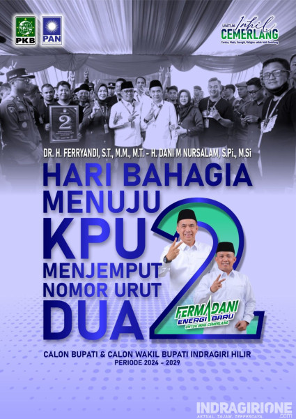 Paslon Nomor 2 Paling Lengkap Laporan Dana Kampanye di KPU Inhil