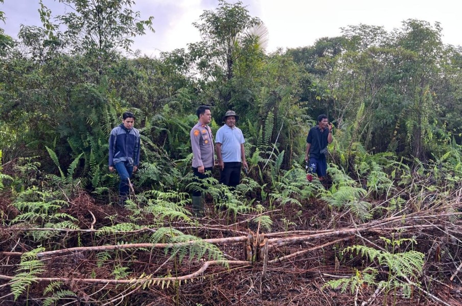 Polsek Mandah Koordinasi Bersama Masyarakat Desa Bente Dukung Swasembada Pangan Melalui Penanaman Jagung