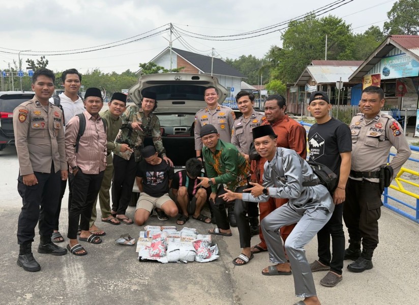 Ambil Sabu dari Bantan Tengah, Dua Kurir Ditangkap di Pelabuhan Roro Bengkalis