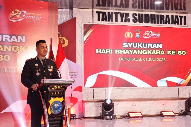 Syukuran Hari Bhayangkara ke-80 di Polres Bengkalis: Polri untuk Masyarakat!