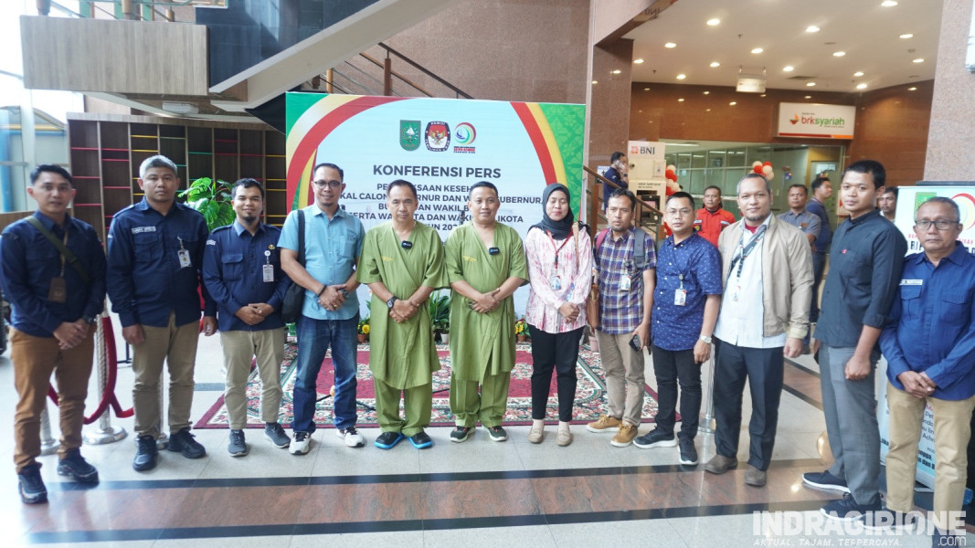 Di RSUD Arifin Achmad Paslon Bupati dan Wabup Inhil Fermadani Ikuti Tahapan Tes Kesehatan