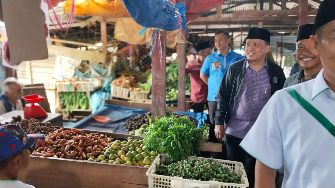 Dani M Nursalam Blusukan ke Pasar Ikan dan Sayur di Kotabaru