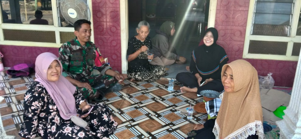 Sertu Fathona Pantau Kondisi Desa Kebonagung