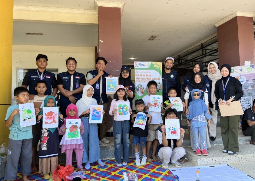Kampanye Literasi Melalui Lapak Baca di CFD Program KKN Tematik Literasi Mahasiswa Unri