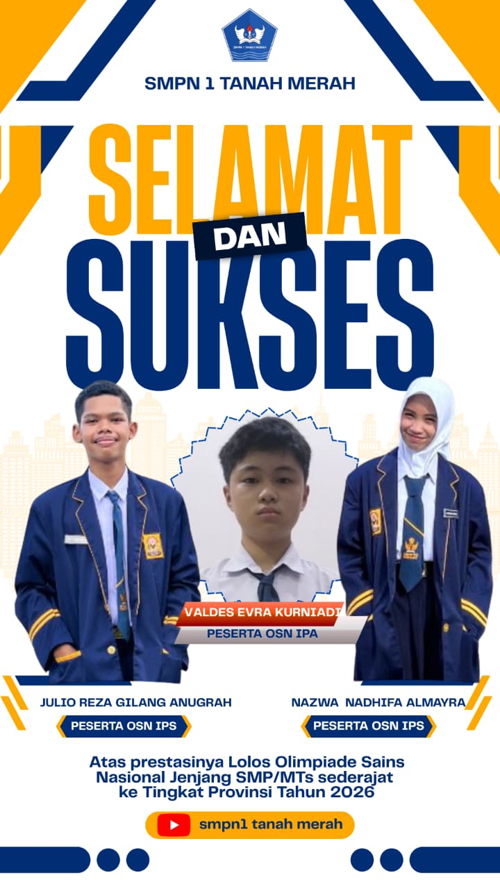 3 Siswa SMPN 1 Tanah Merah Lolos OSN Tingkat Provinsi 2026, Bukti Sekolah Pesisir Mampu Bersaing