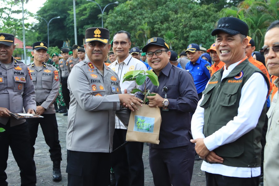 Siaga Karhutla 2026, Kapolres Inhil Sosialisasikan Green Policing dan Sebar Maklumat Larangan Membakar Lahan
