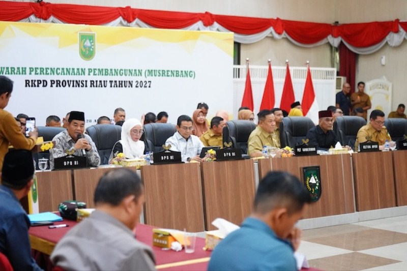 Musrenbang RKPD Riau 2027, Fokus Penguatan Daya Saing dan Ekonomi Inklusif