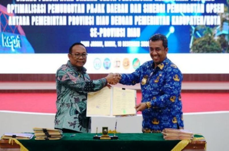 Pemprov Riau dan Kabupaten/Kota Sepakat Optimalkan Pemungutan Pajak Daerah