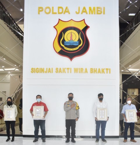 Terima Penghargaan dari Polda Jambi, JMSI Minta Penanganan Covid-19 Sinergis dan Transparan