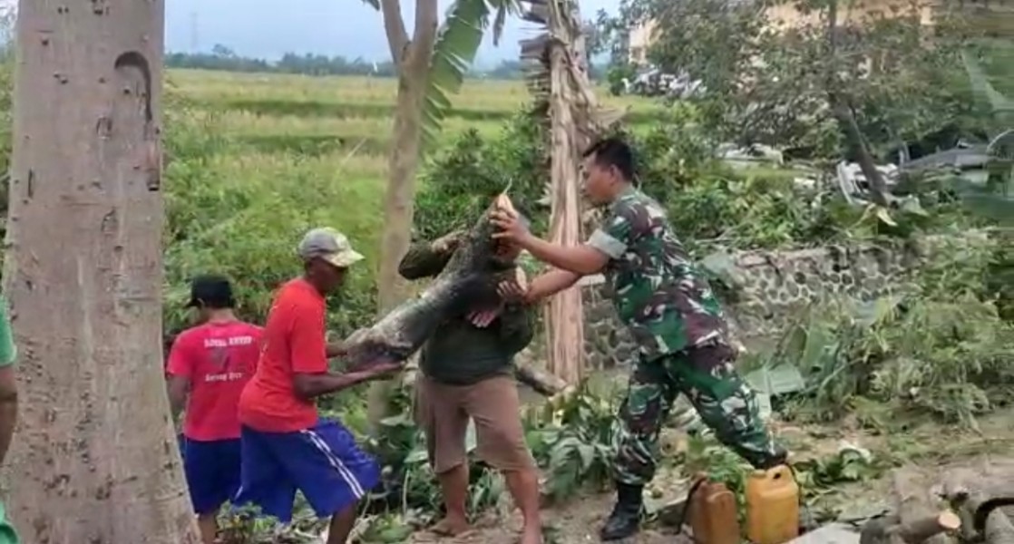 Babinsa Koramil Bareng Gelar Karya Bakti di Desa Pakel, Wujudkan Lingkungan Bersih dan Sehat