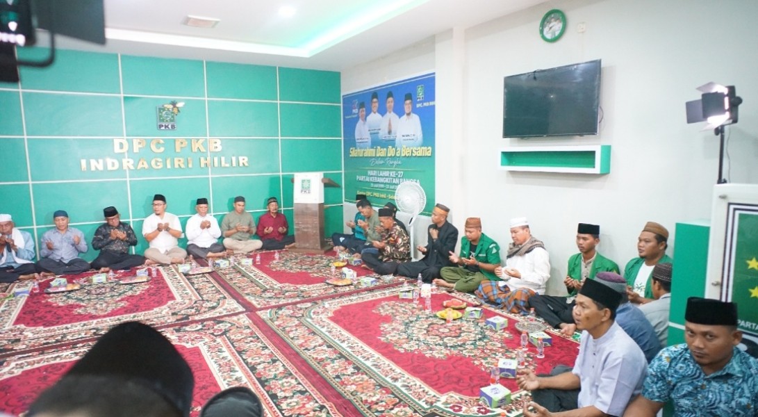 Puncak Harlah ke-27 PKB Inhil: Khatmil Quran, Zikir, Doa, dan Refleksi Perjuangan