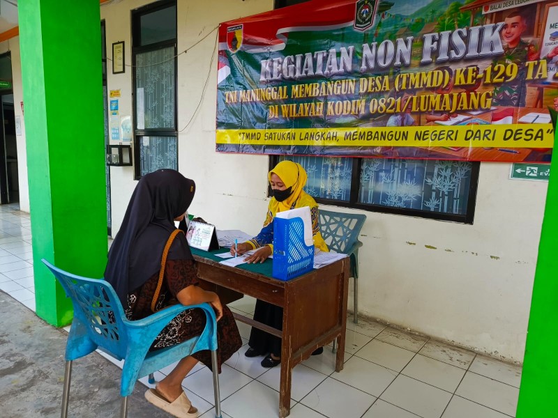TMMD ke-129 Hadirkan Pelayanan Kesehatan dan KB, Tingkatkan Kesejahteraan Masyarakat di Randuagung