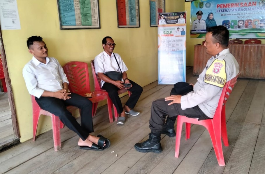Bhabinkamtibmas Desa Bekawan Siap Dukung Swasembada Pangan