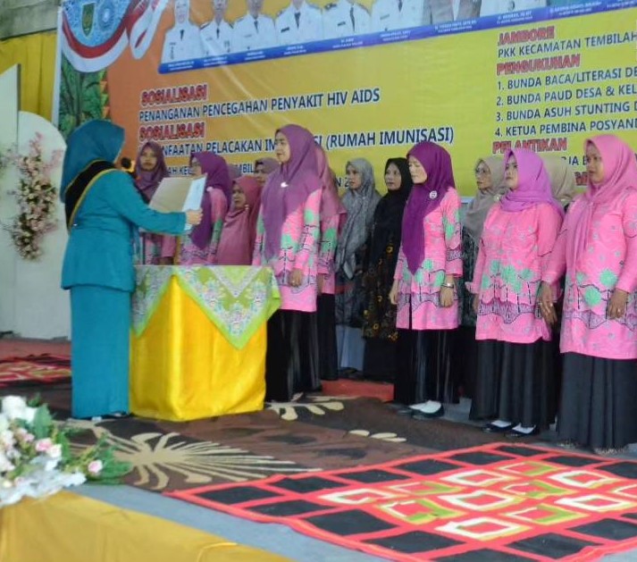 Bupati Inhil Buka Jambore Kader PKK Tingkat Kecamatan Tembilahan Hulu Tahun 2024
