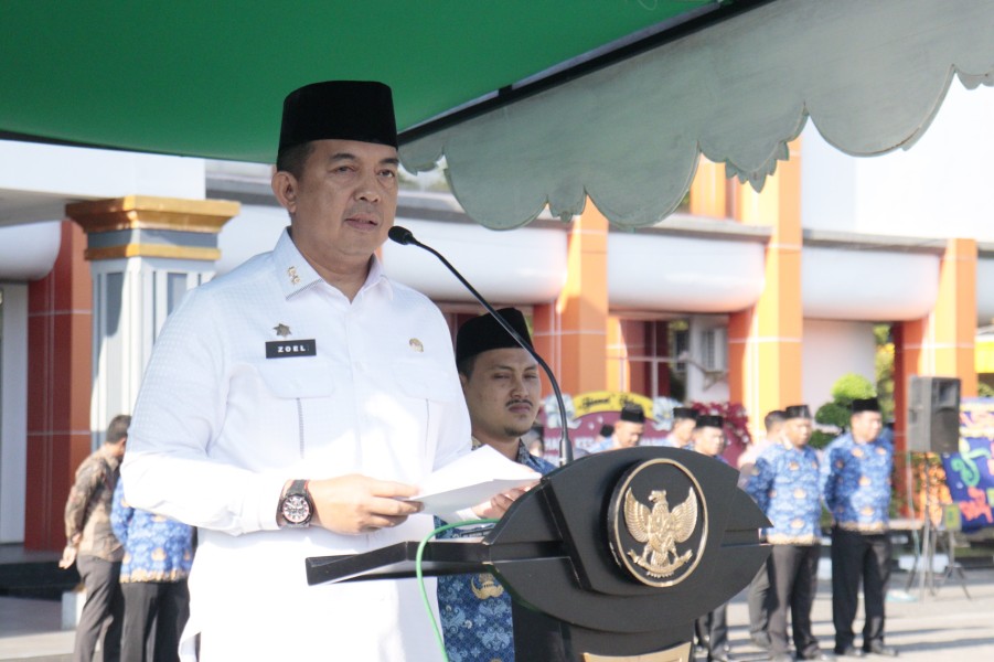 Upacara Hari Kesadaran Nasional, Pemkab Inhu Tekankan Pertanian dan Penurunan Stunting