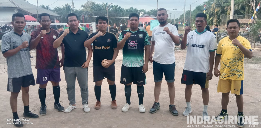 Jalin Silaturahmi, Pemdes Desa Lubuk Besar dan Limau Manis Gelar Pertandingan Persahabatan Sepak Takraw