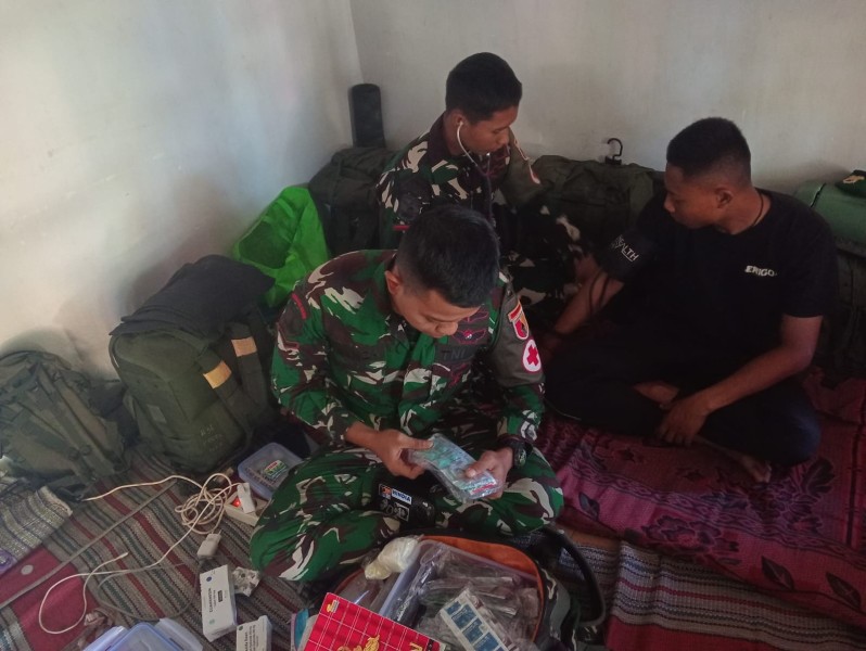 Yonkes Jaga Kebugaran Satgas TMMD, Pemeriksaan Kesehatan Rutin Dukung Kelancaran Pembangunan untuk Masyarakat