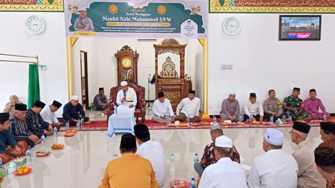Peringatan Maulid Nabi Muhammad SAW di Masjid Al Muhsinin Desa Talang Jangkang
